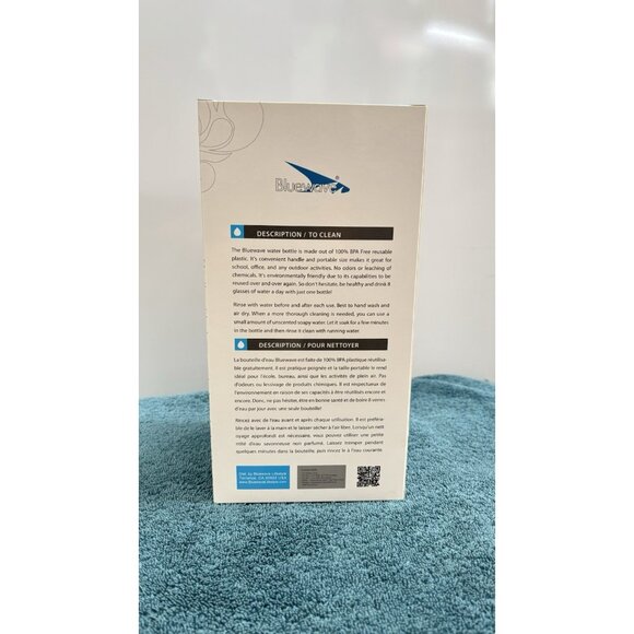 Bluewave Daily 8 Sports Water Bottle Jug w/2 Caps/Straw - Gym Fitness Diet 1.9L - Picture 4 of 16